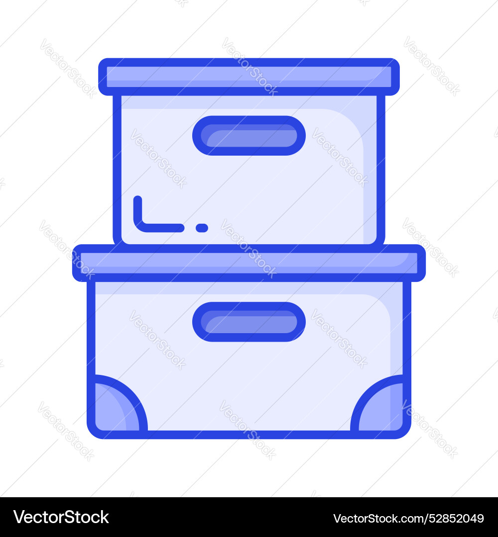 File boxes design ready to use in websites Vector Image