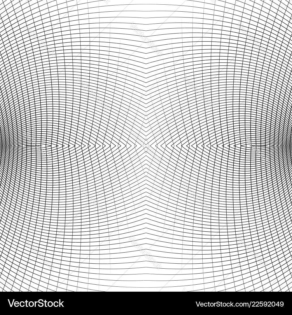 Grid of distorted dynamic lines repeatable curved Grid of distorted dynamic lines repeatable curved vector image