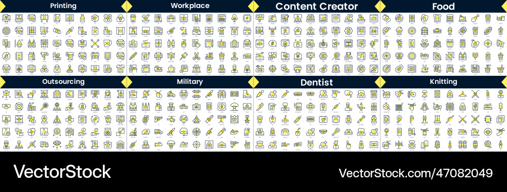 Linear style icons pack in this bundle include Linear style icons pack in this bundle include vector image