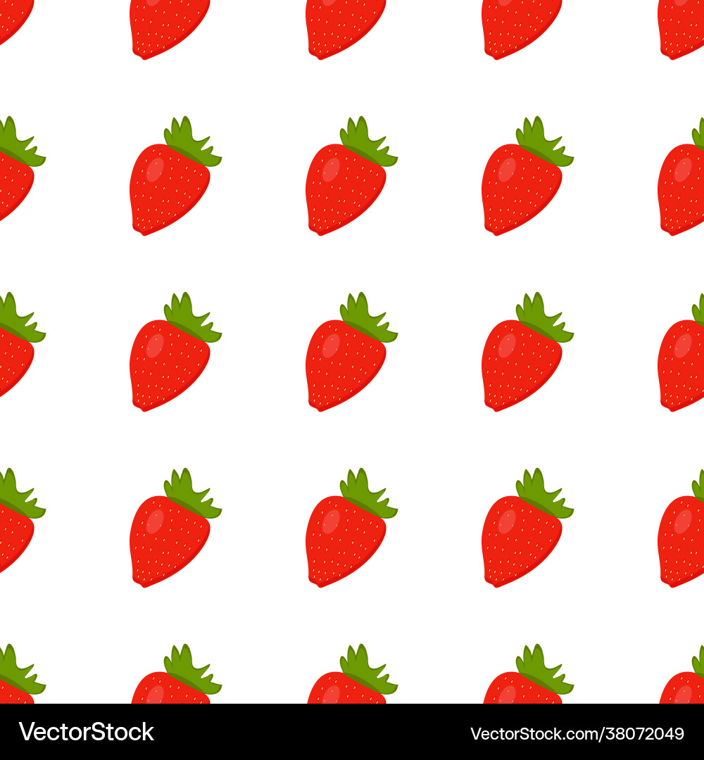 Strawberry pattern on a light background for use Strawberry pattern on a light background for use vector image