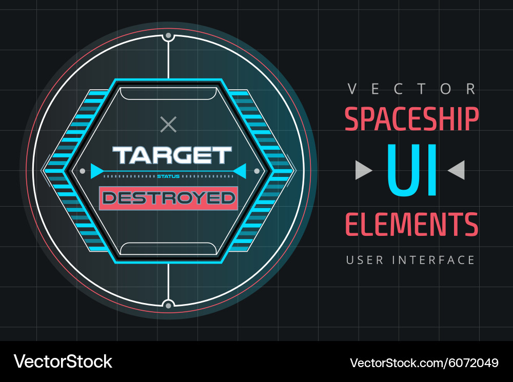 Ui infographic interface web elements Vector Image