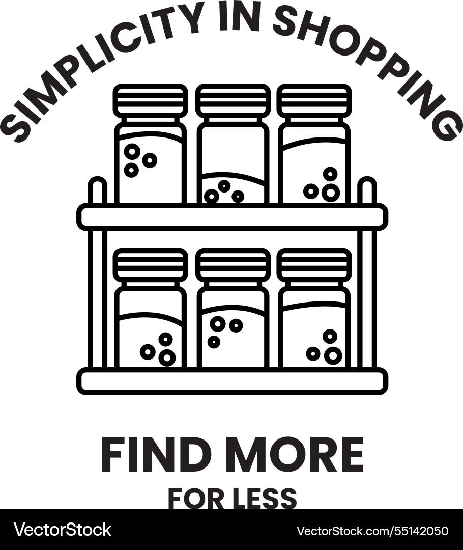 A jar of spices is displayed on shelf A jar of spices is displayed on shelf Vector Image