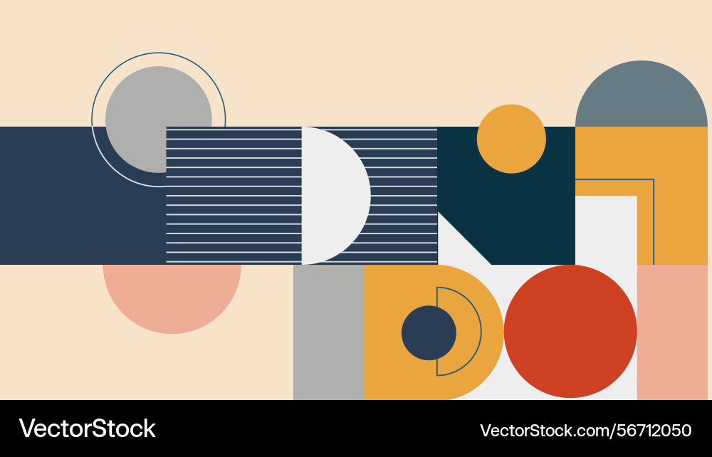 Abstract circular geometry background Vector Image