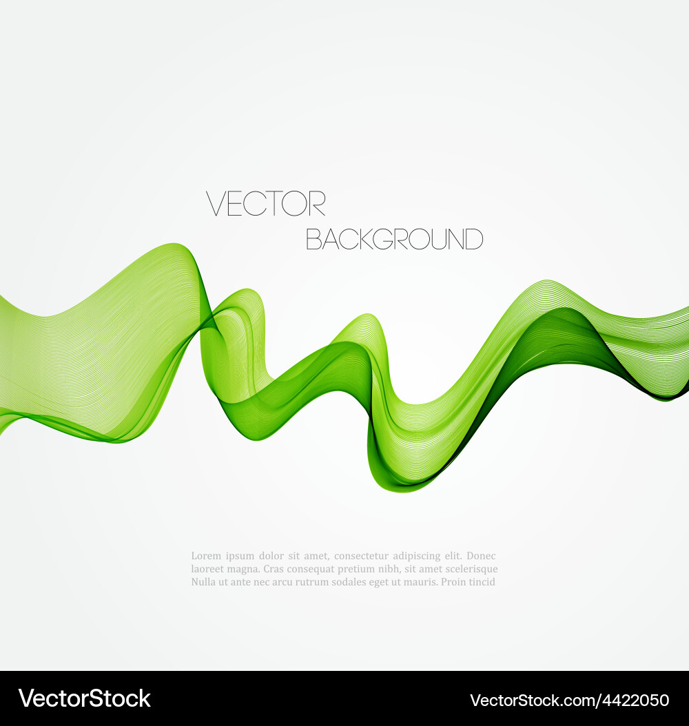 Abstract curved lines background template vector image