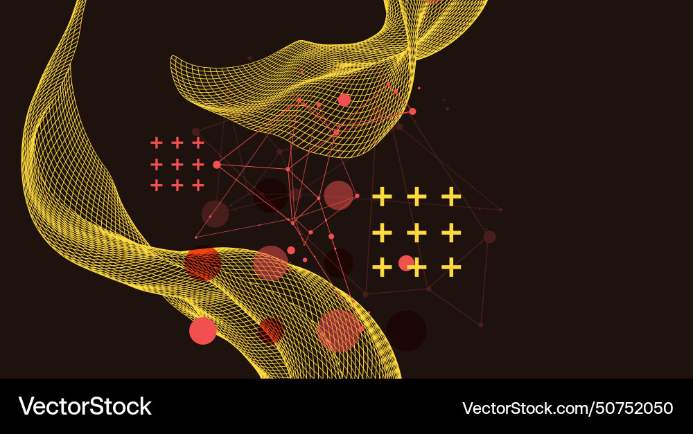 Abstract wave is made in a frame style template Abstract wave is made in a frame style template vector image