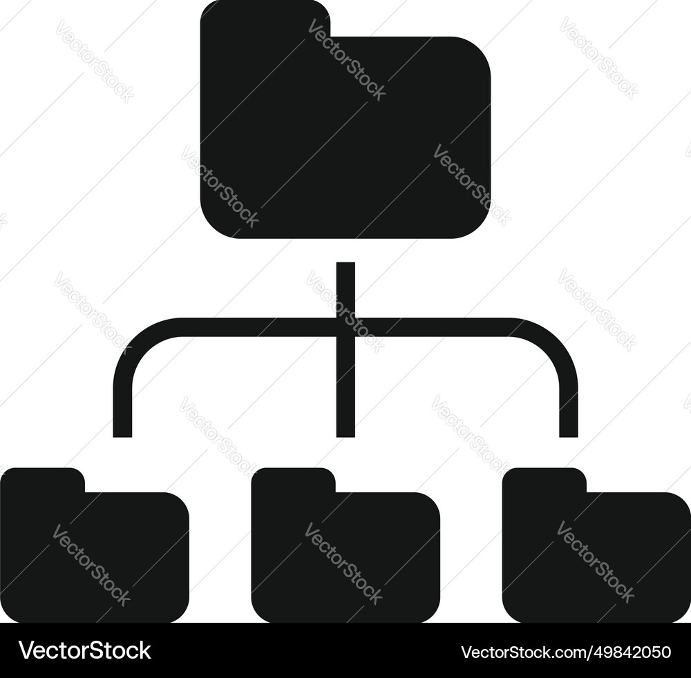Data folder scheme icon simple manage Data folder scheme icon simple manage vector image