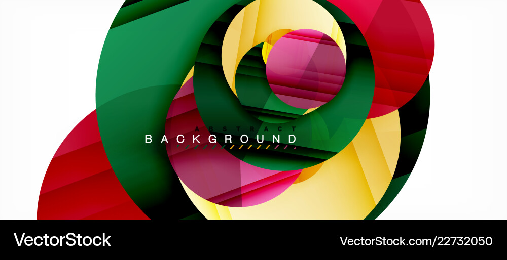 Glossy colorful circles abstract background Glossy colorful circles abstract background Vector Image