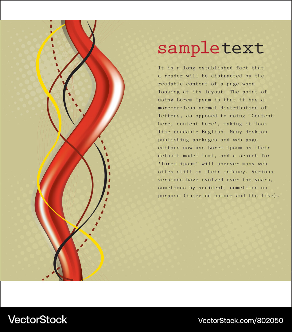 Modern 3D Abstract Background Vector Image