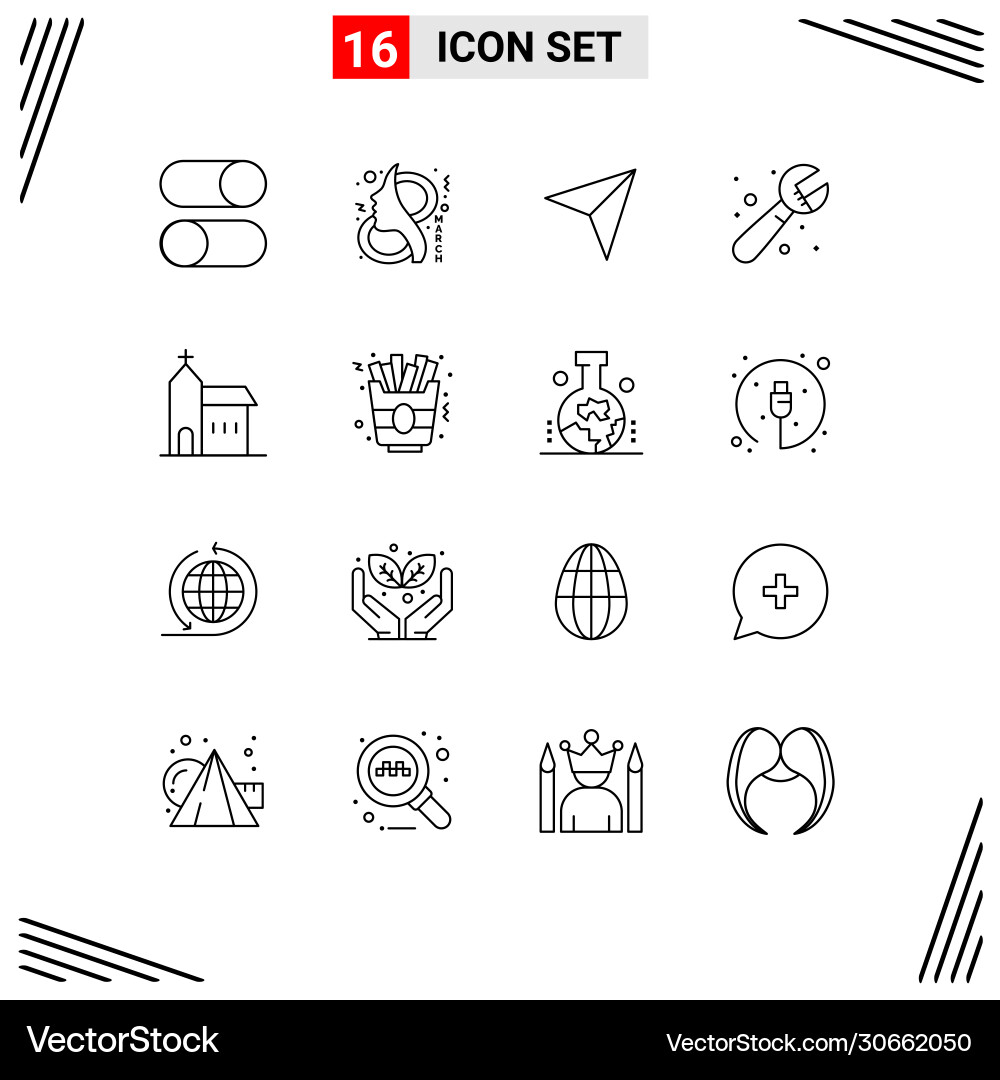 Modern UI Icon Set - System & Tools vector image