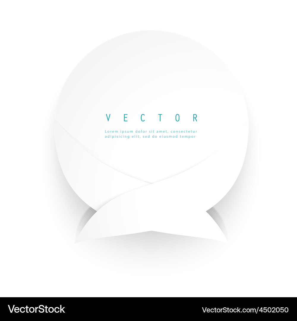 Paper circle with drop shadows vector image