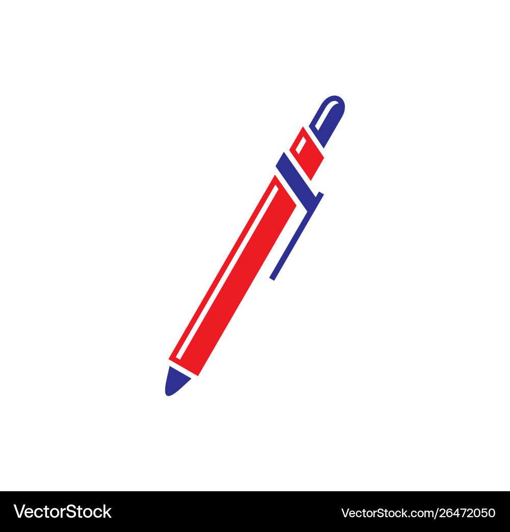 Pen icon on background for graphic and web design Pen icon on background for graphic and web design Vector Image