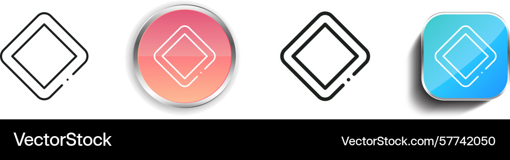 Priority icon thin linear regular and button Priority icon thin linear regular and button vector image