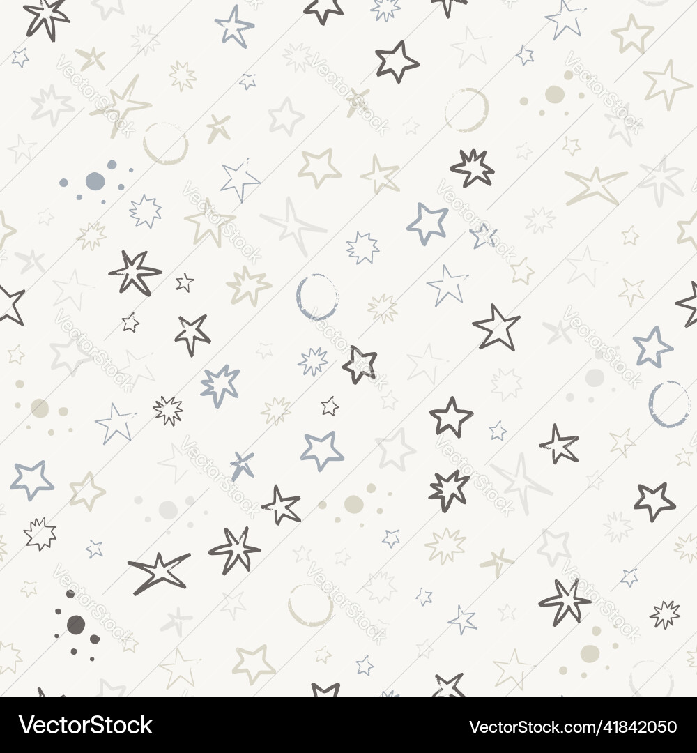 Space seamless pattern with planets comets Vector Image