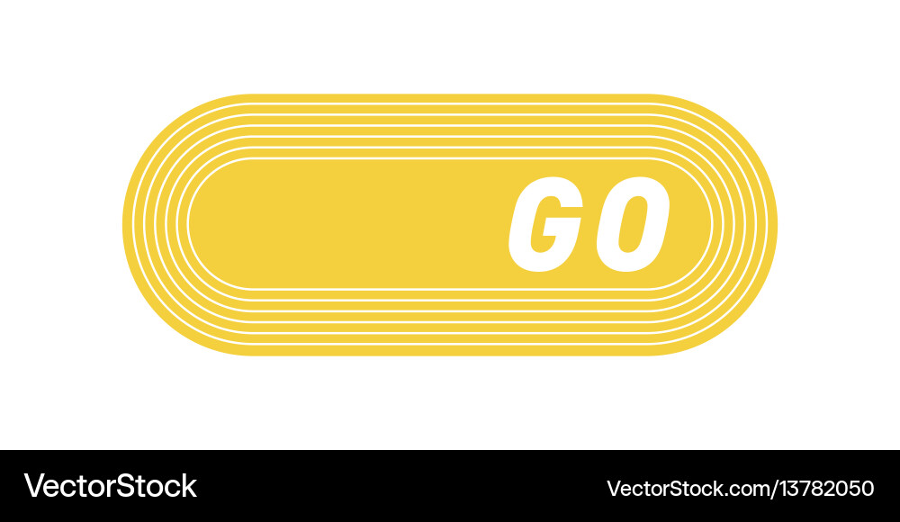 Ui interface yellow button play media internet Ui interface yellow button play media internet vector image