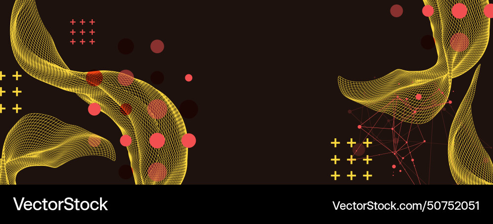 Abstract wave is made in a frame style template Abstract wave is made in a frame style template vector image
