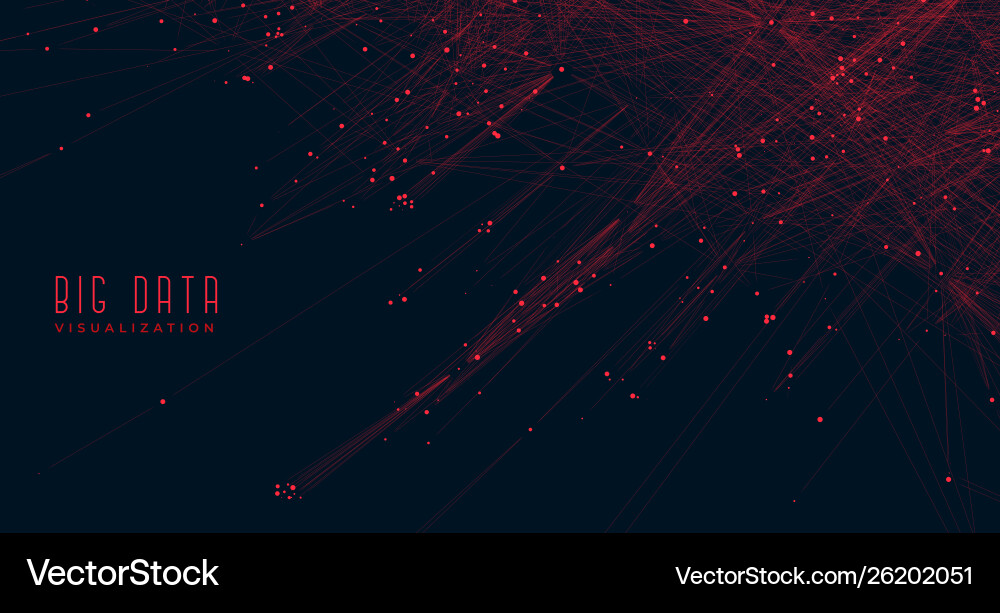Big data visualization concept background Big data visualization concept background vector image