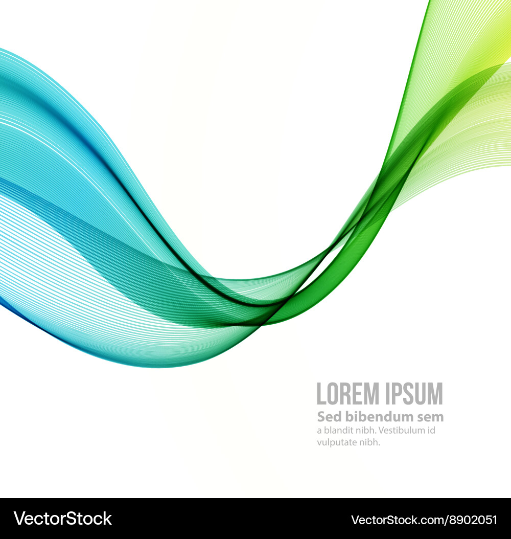 Blue Wavy Smoke Background Vector Image