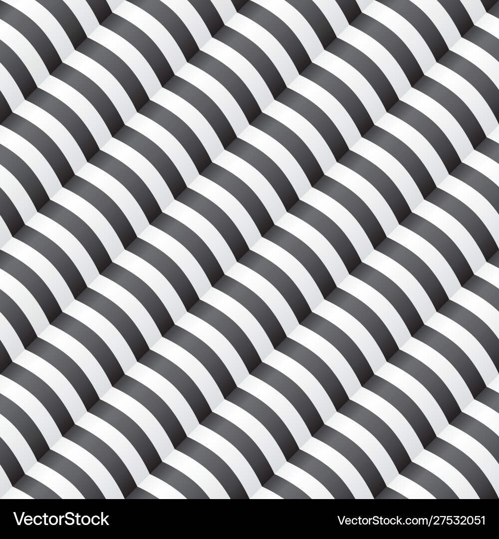 Diagonal Wavy Stripe Pattern vector image
