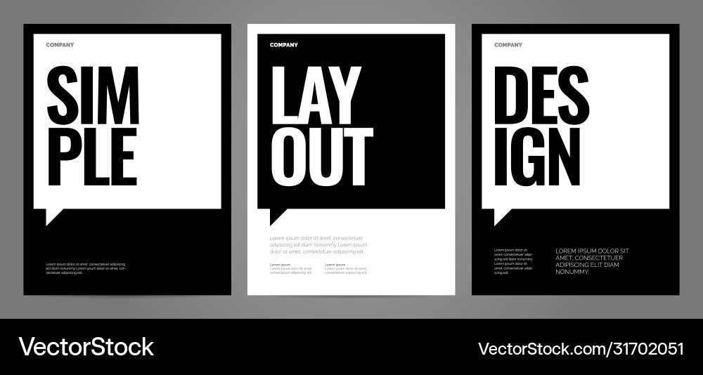 Einfaches Template-Design mit Typografie für Poster Einfaches Template-Design mit Typografie für Poster vektorbild