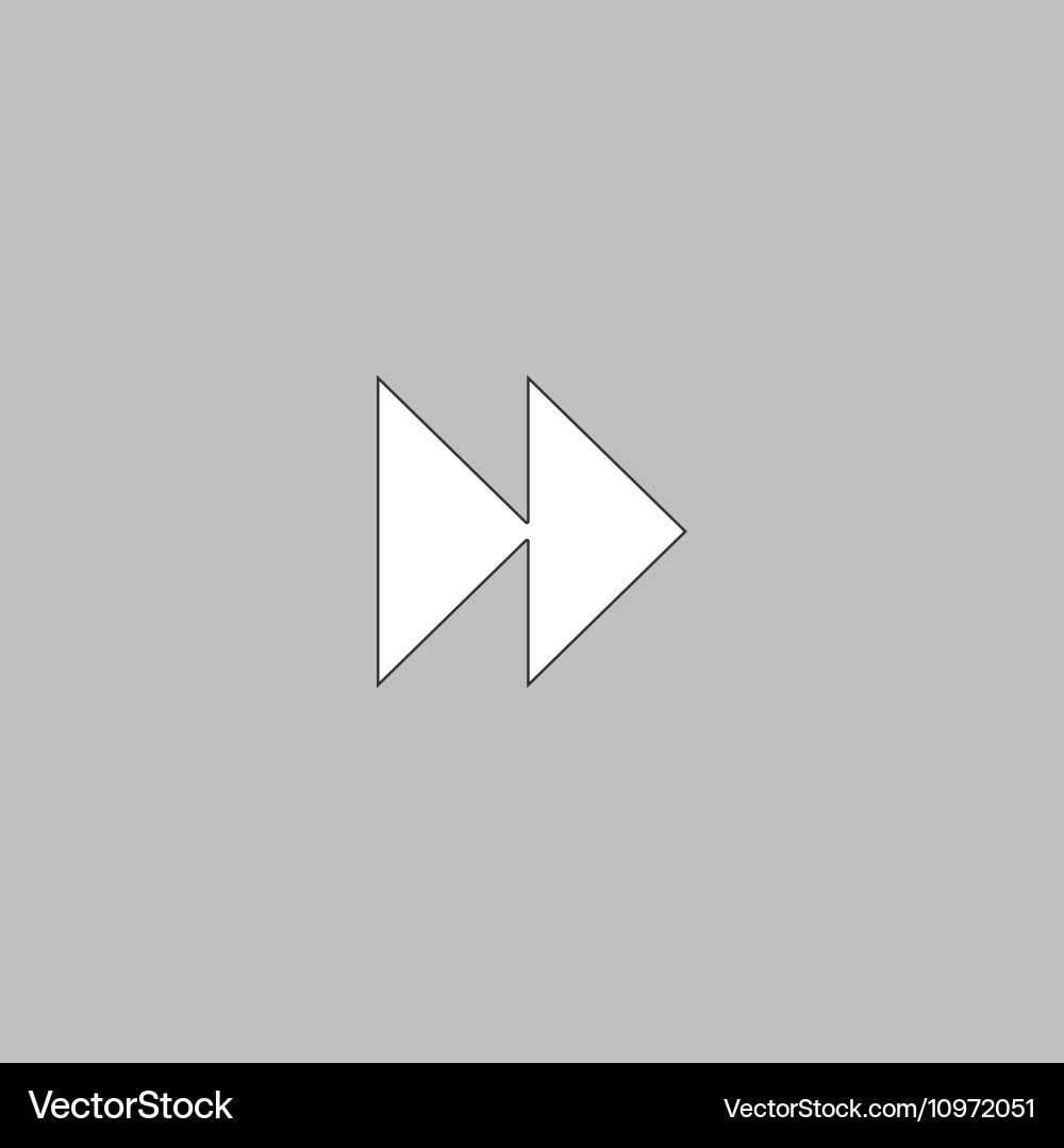 Fast forward computer symbol vector image