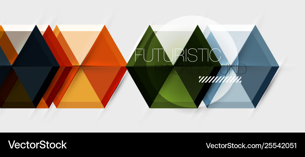 Geometric triangle and hexagon abstract background Geometric triangle and hexagon abstract background Vector Image