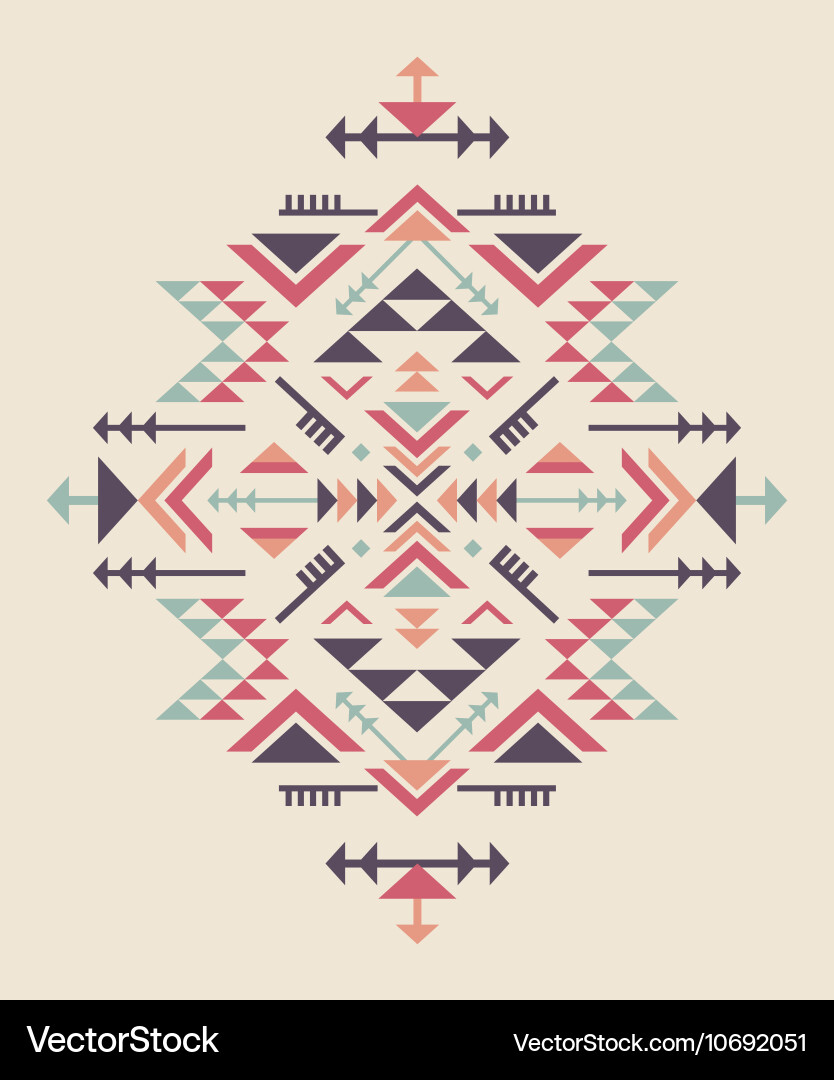 Set three colorful ethnic pattern element vector image