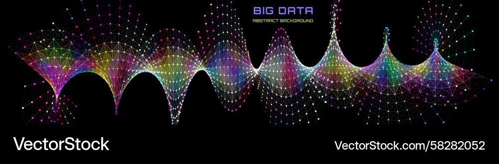 Abstract Data Network Background Vector Image