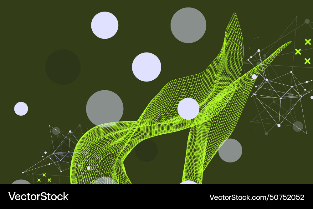 Abstract wave is made in a frame style template Abstract wave is made in a frame style template vector image