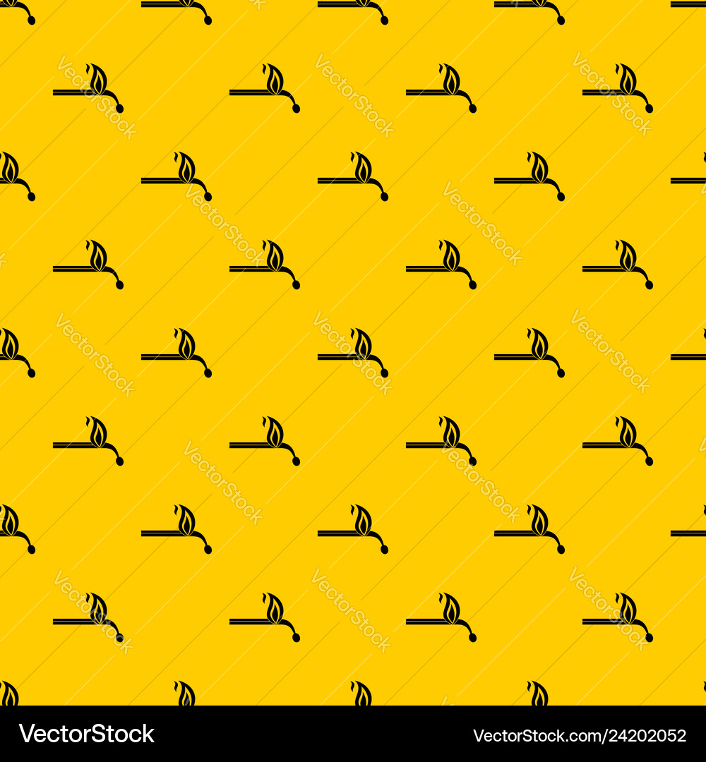 Burning match pattern Vector Image