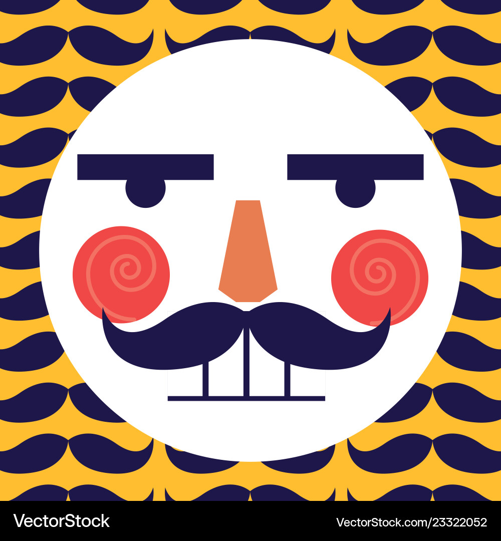 Nutcracker face design vector image