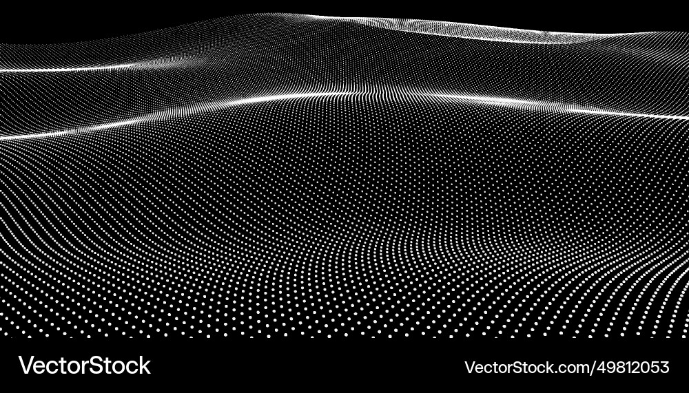 Abstract form consisting of small particles Abstract form consisting of small particles vector image