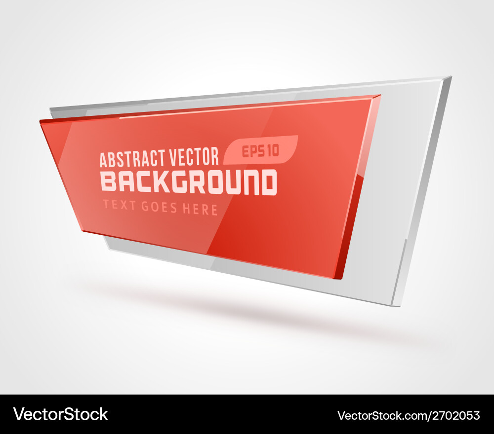 Abstract geometric 3d shape color background vector image