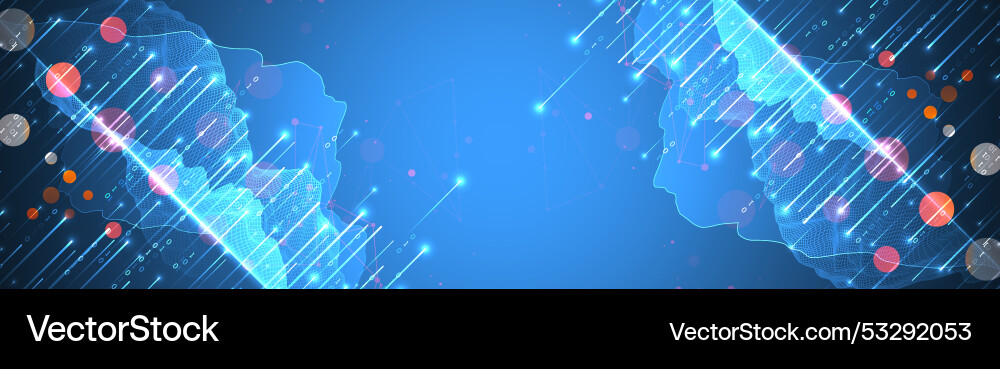 Big Data Abstract Digital Network vector image
