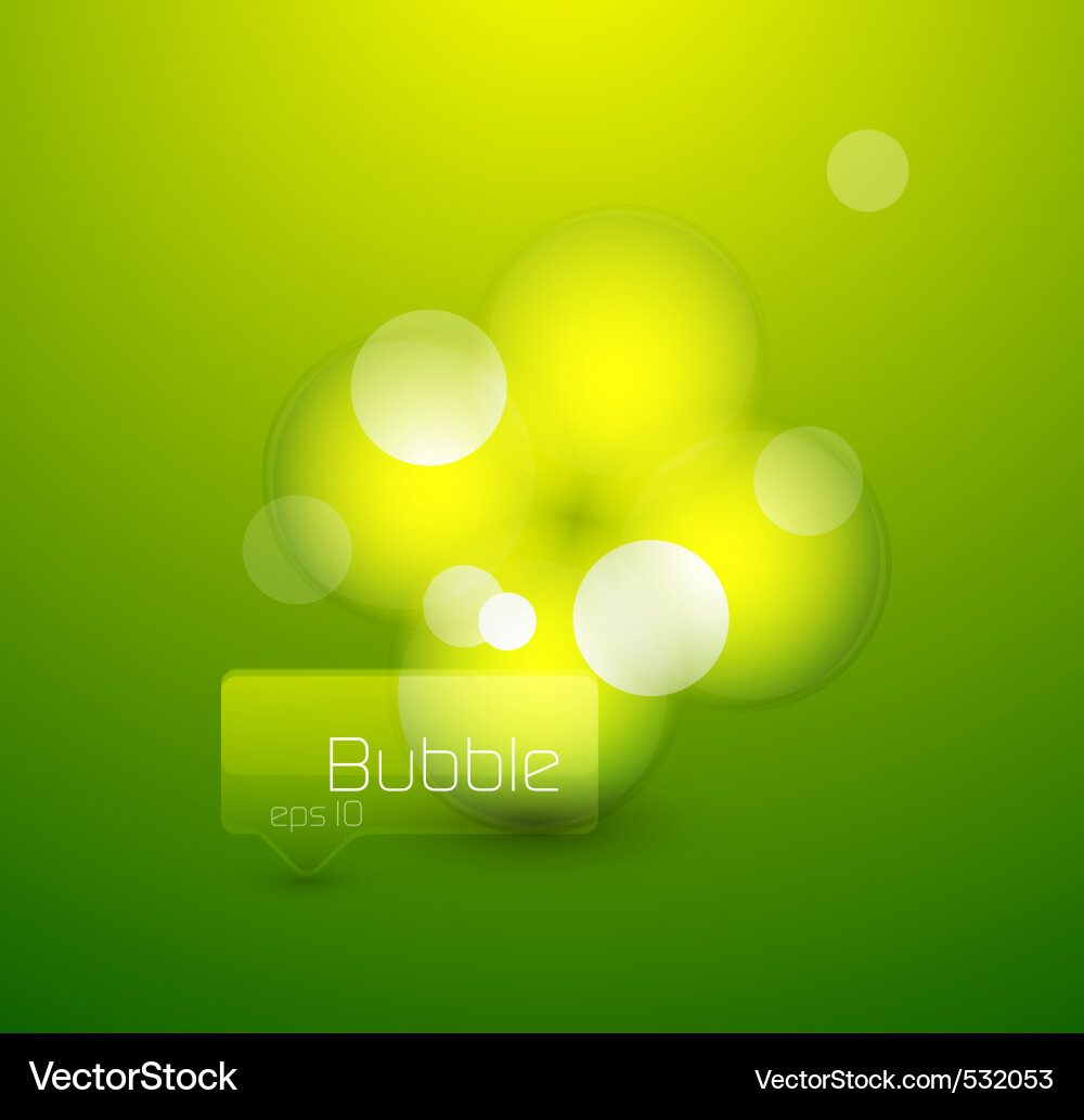 Bubble design vector image