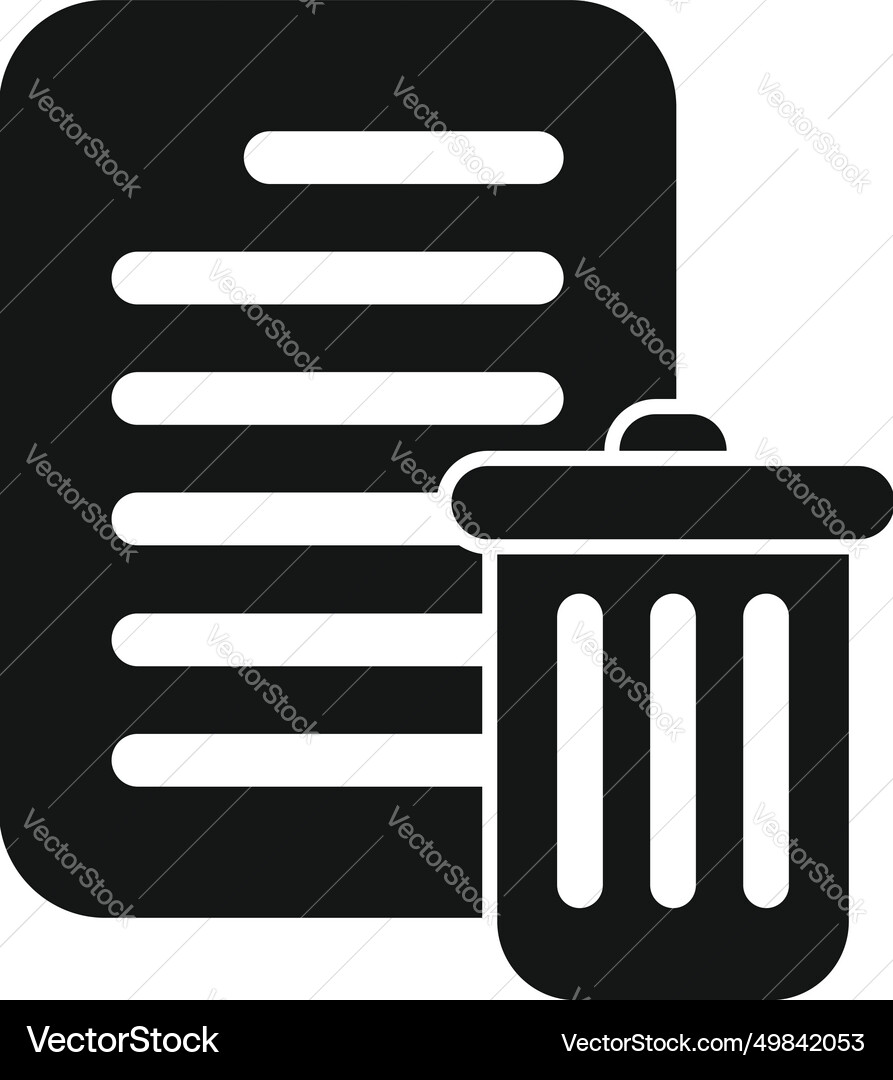 Garbage data bin icon simple input server Garbage data bin icon simple input server vector image