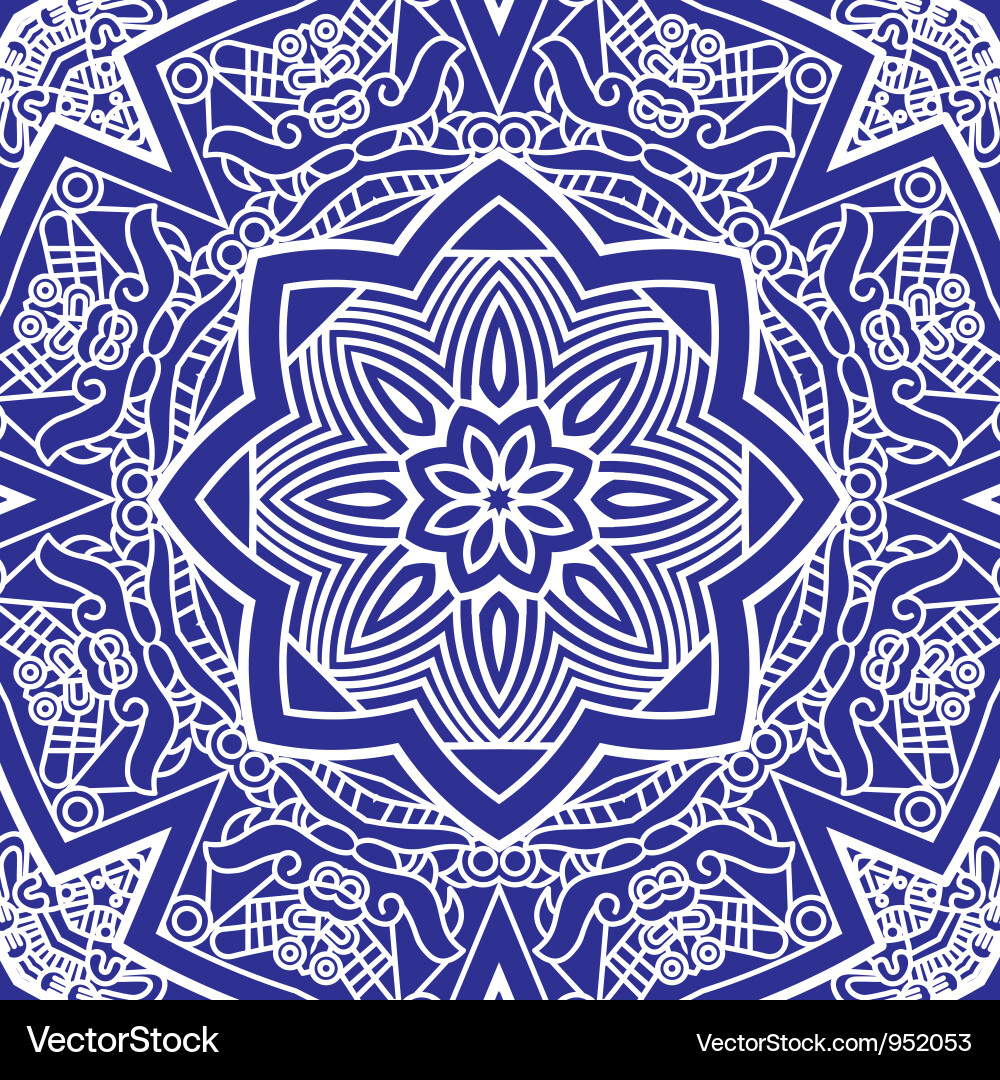 Intricate Aztec Pattern Vector Image