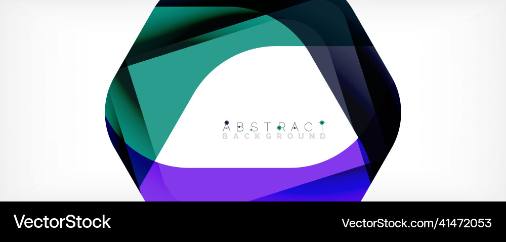 Minimal abstract background - color overlapping Vector Image
