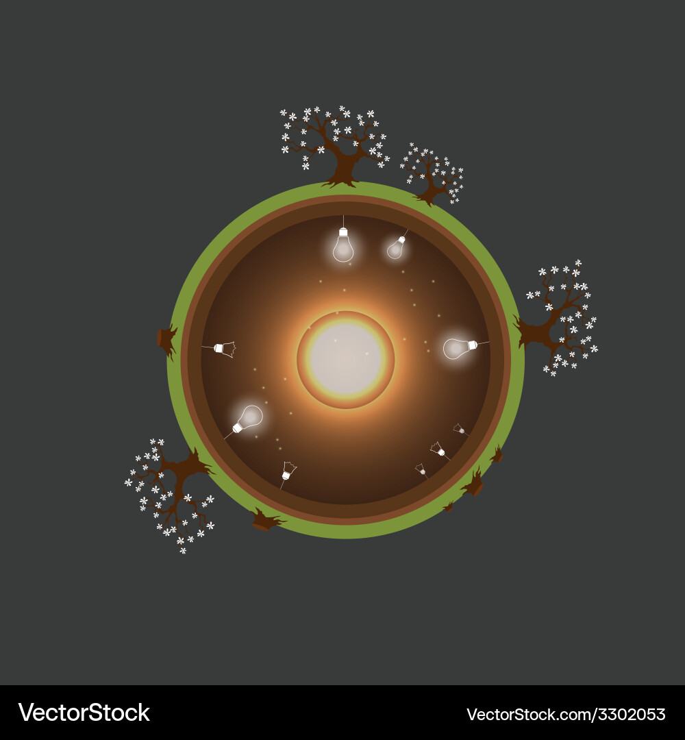 Planet earth problem eco Royalty Free Vector Image