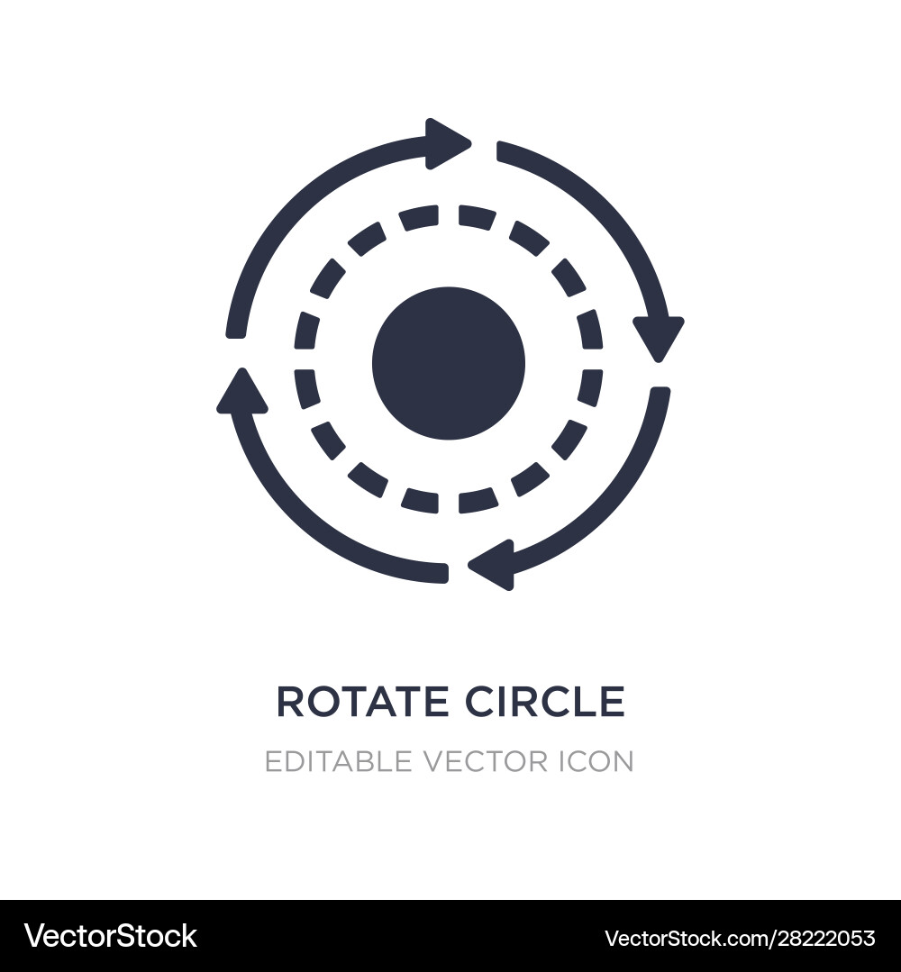 Rotate circle icon on white background simple Vector Image