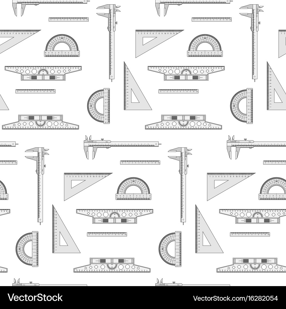 A pattern of measuring instruments Vector Image