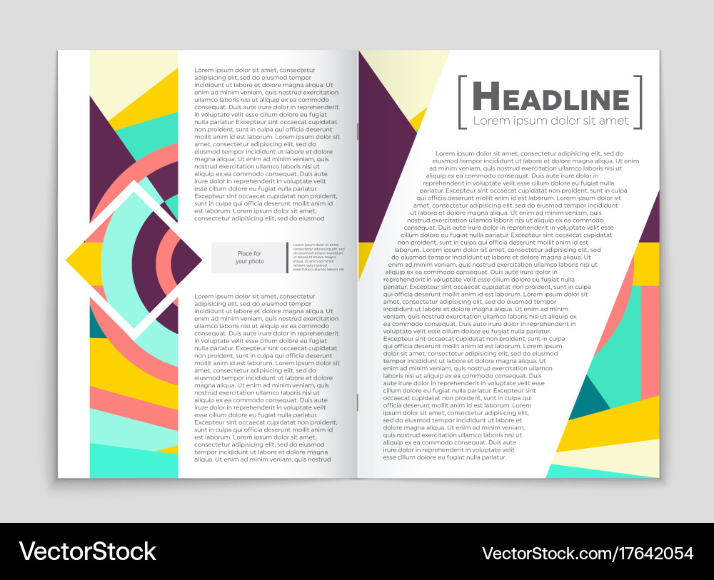 Abstract layout background set for art Vector Image