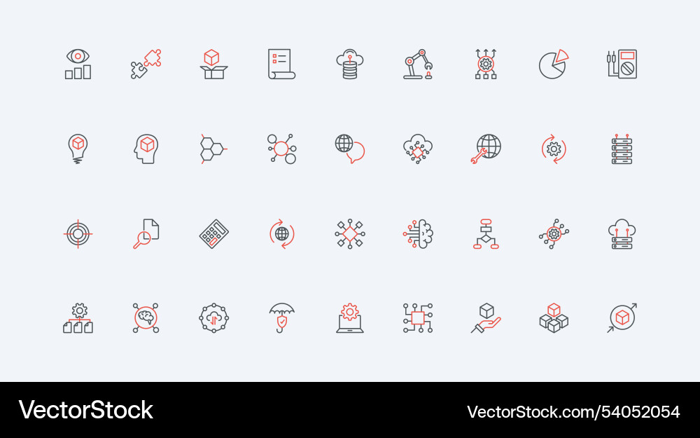 Big Data Machine Learning Algorithmus Big Data Machine Learning Algorithmus Vektorbild