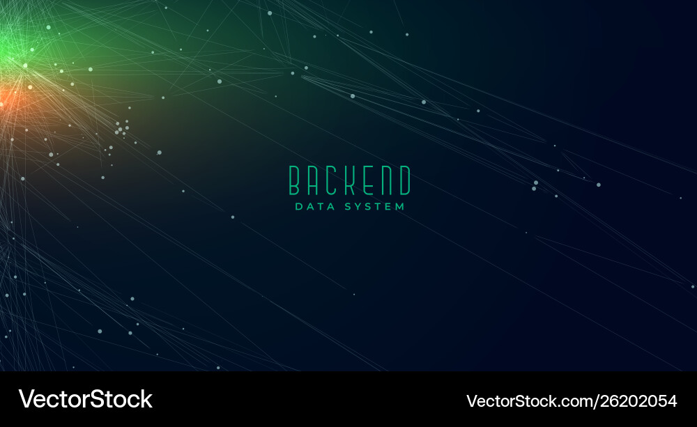 Futuristic Data Network Background vector image