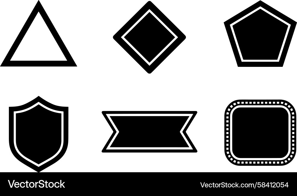 Modern Geometric Triangle Shape Vector Image