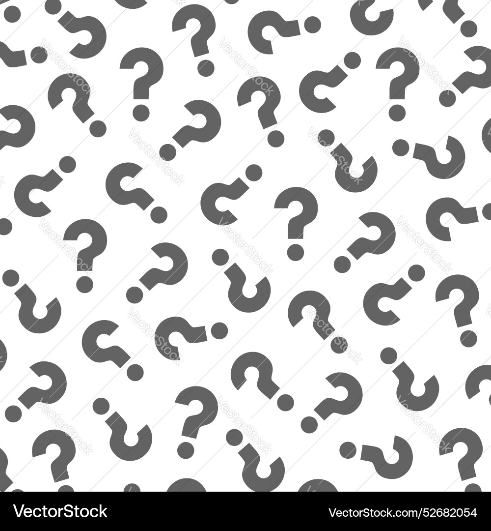 Question mark pattern background Question mark pattern background vector image