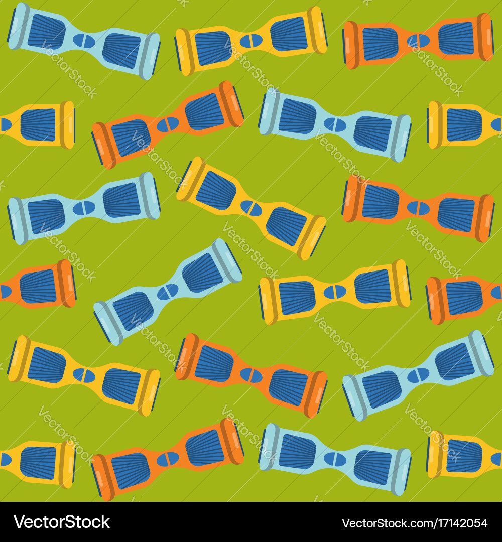 Seamless pattern with gyroscope icons vector image