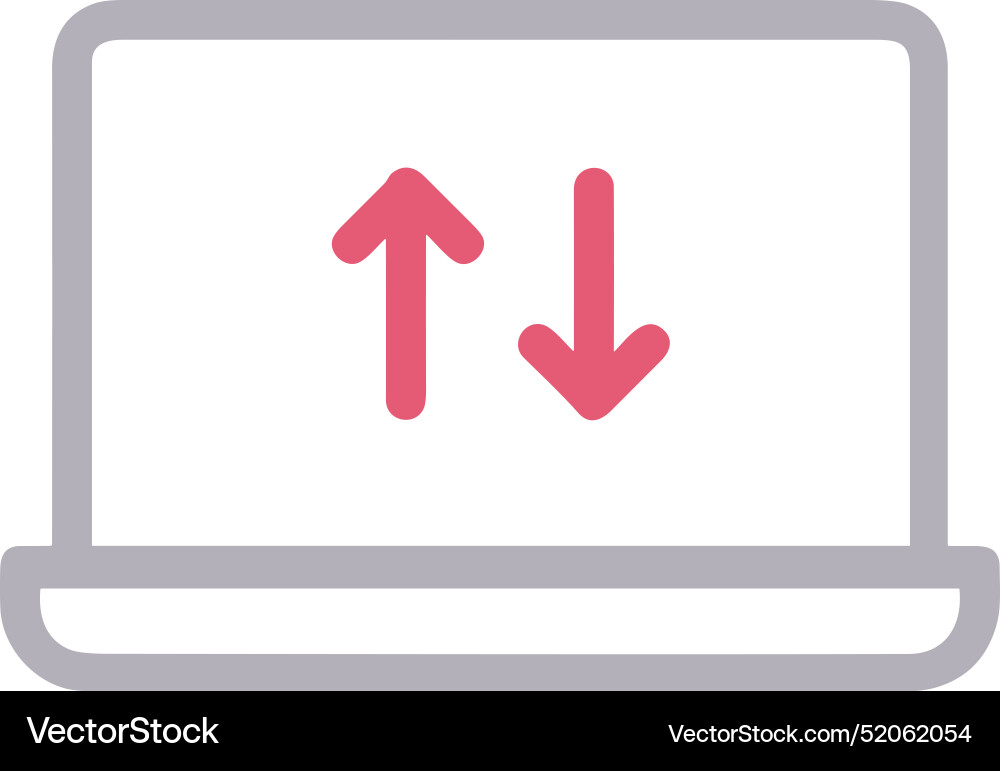 Upload outline icon symbol image Vector Image