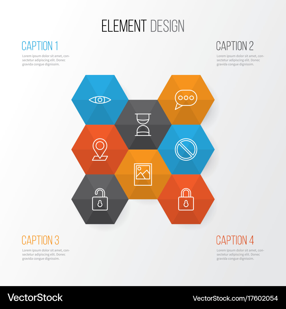 Web icons set collection of glance unlock image Vector Image