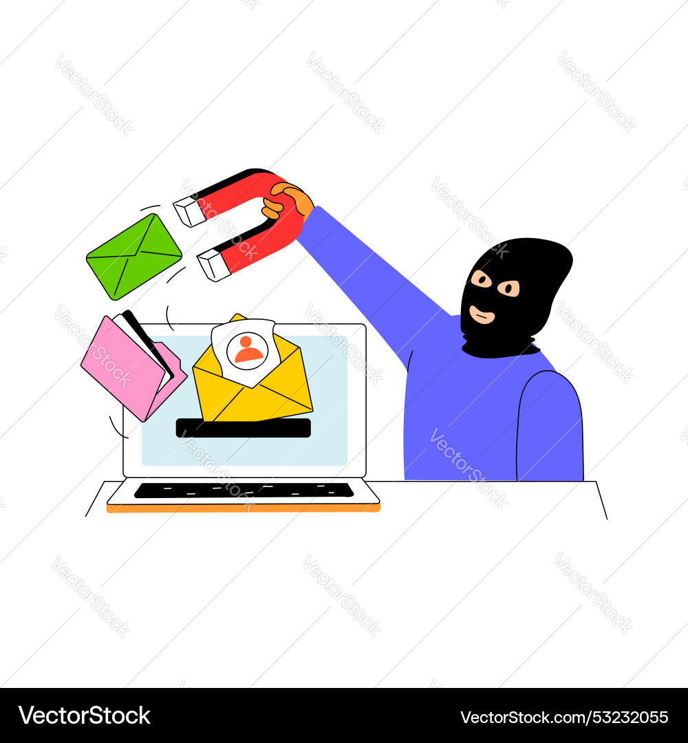 Data hacker vector image