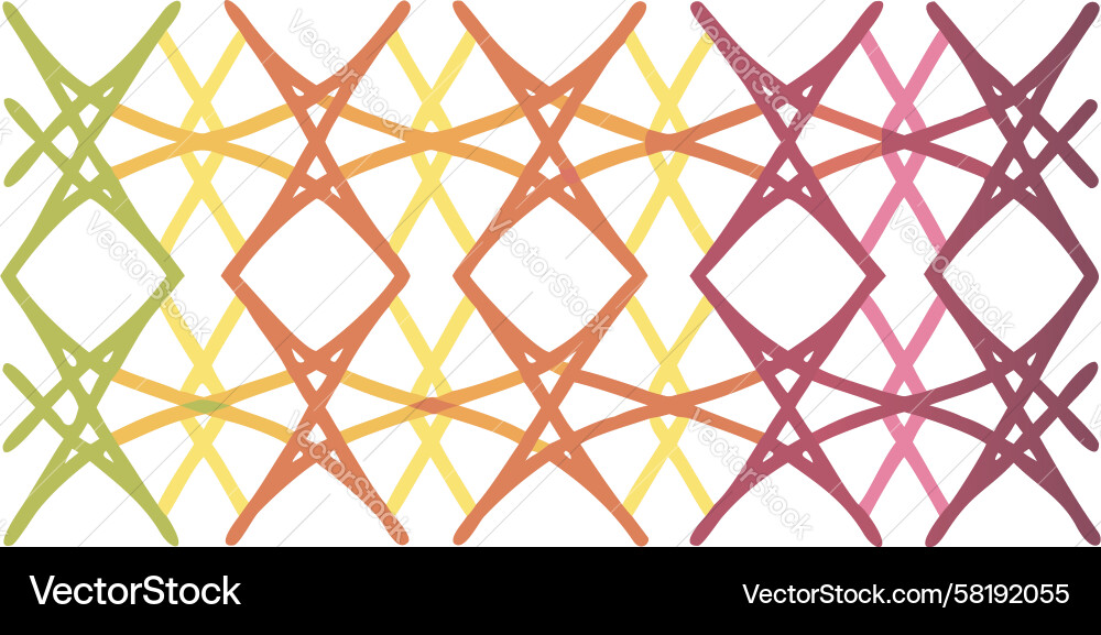 Dynamic Ribbon Flow Pattern Vector Image